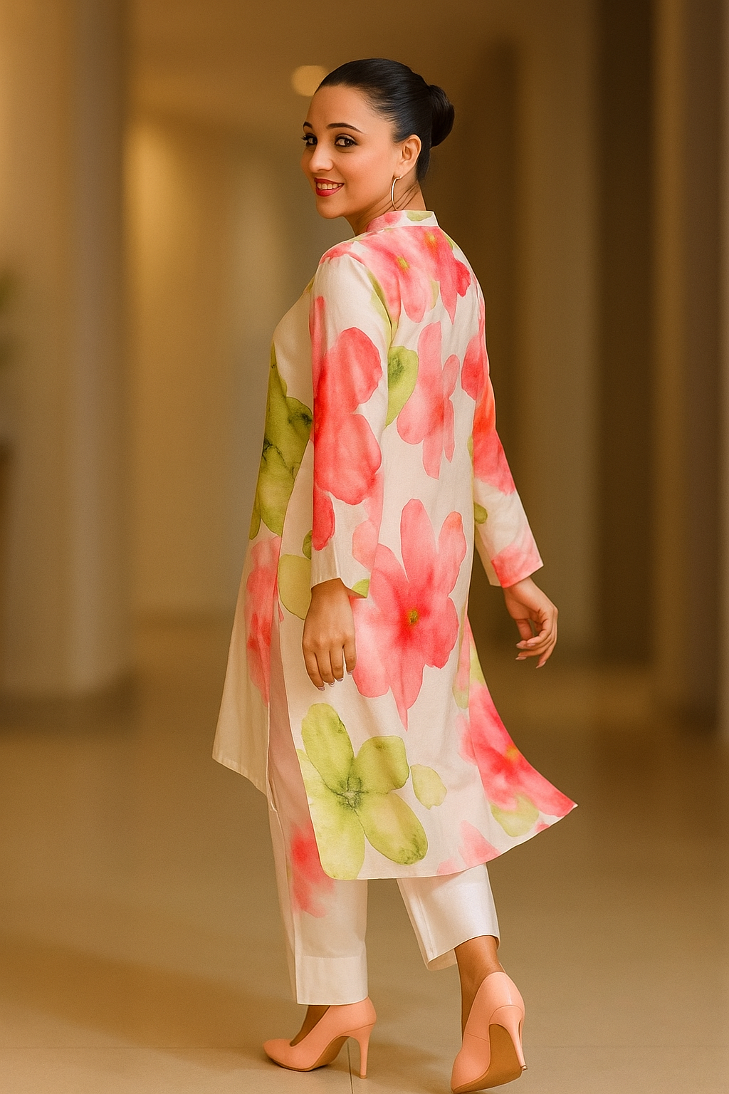 NOOR floral dress
