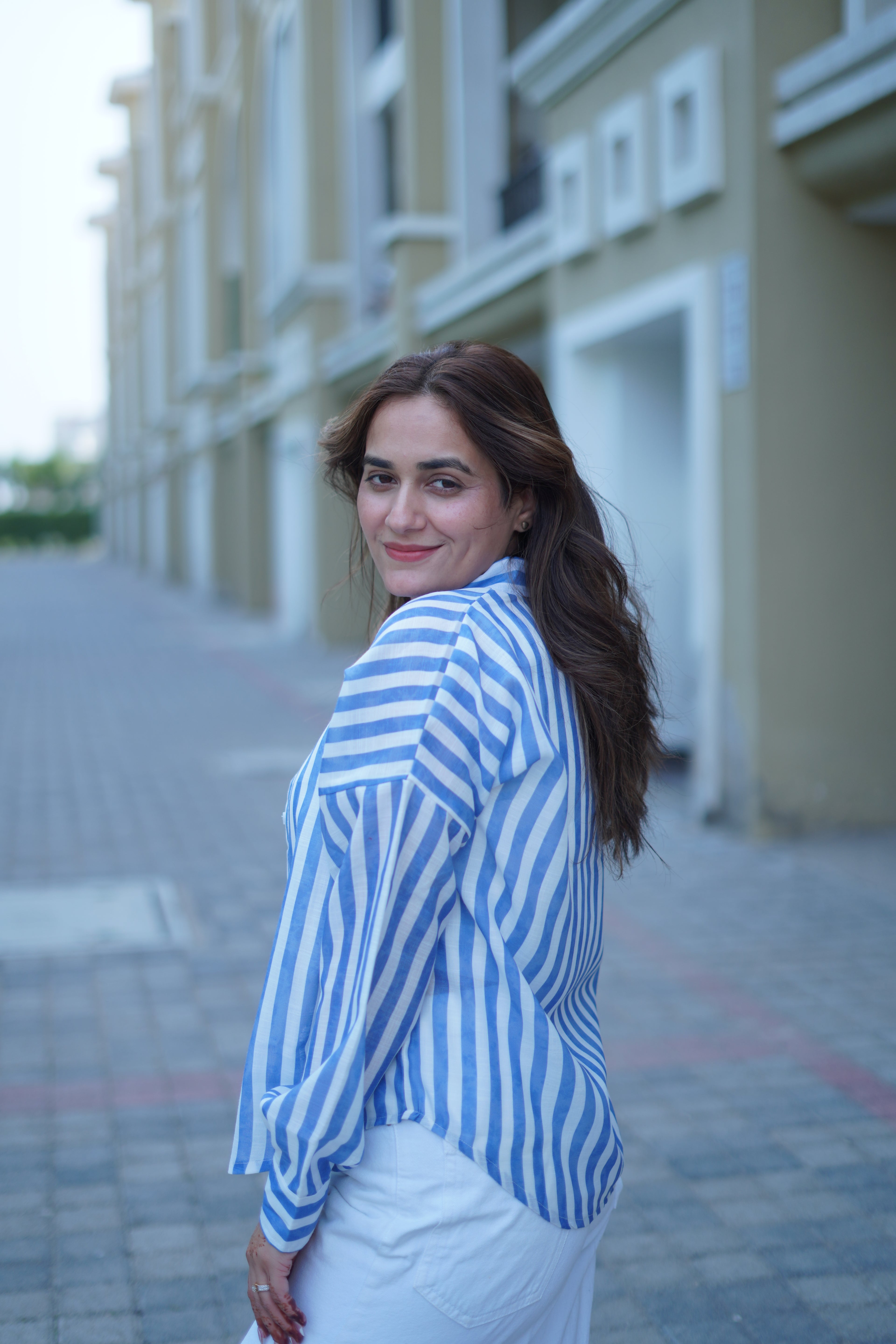 ZAUJA Saanjh  – Deepika inspired  stripe shirt
