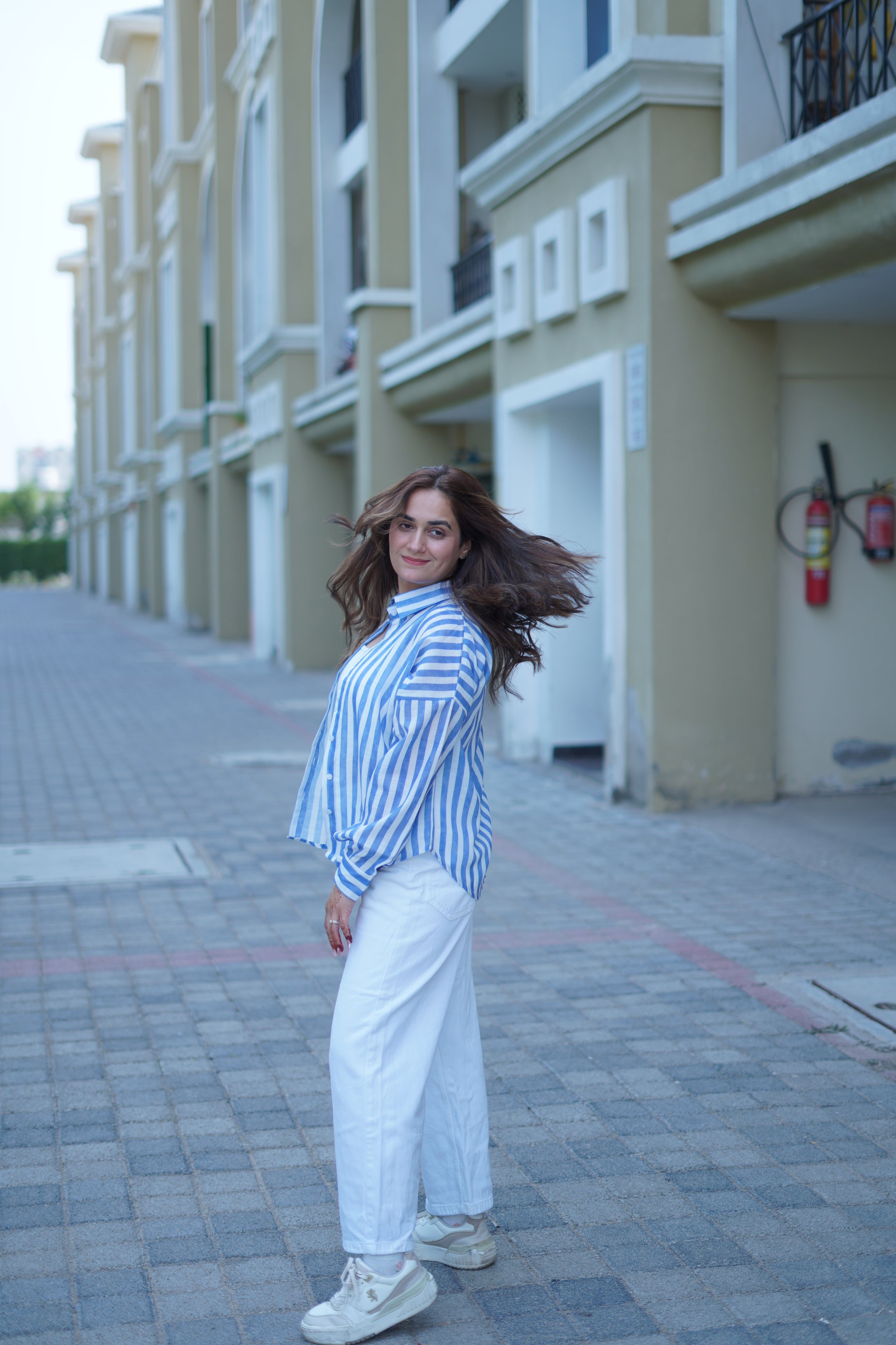 ZAUJA Saanjh  – Deepika inspired  stripe shirt