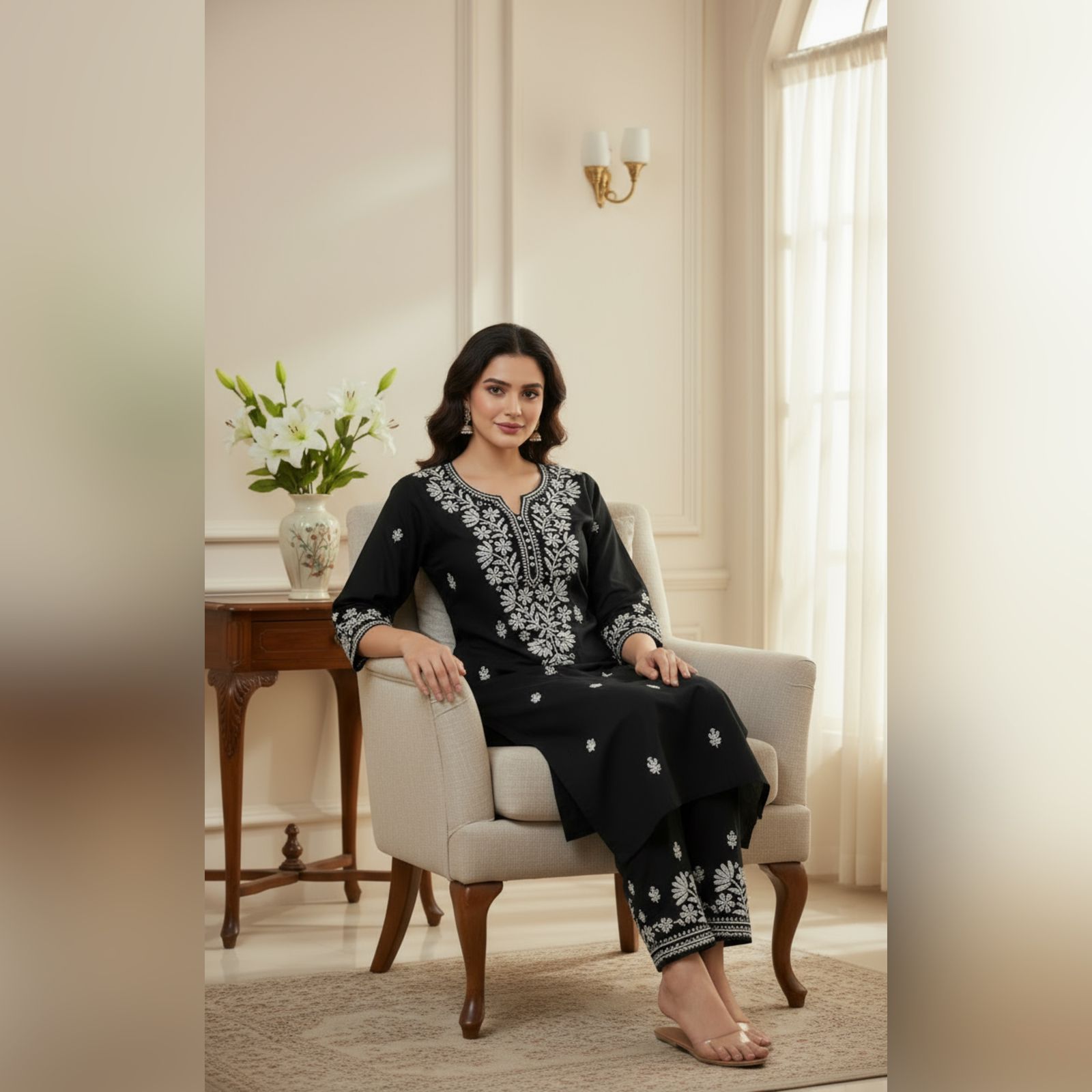 ZAUJA Adaa — The Chikankari Edit